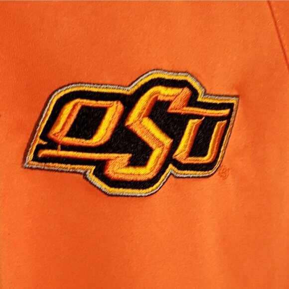 Chiliwear Mens Orange Oklahoma State University  Short Sleeve Polo Medium - Picture 3 of 7